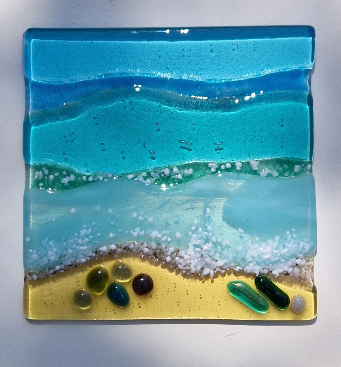 'Seascape' Coasters x2 Fused Glass - Wednesday 08.10.2025 - 10:30 - 12:30